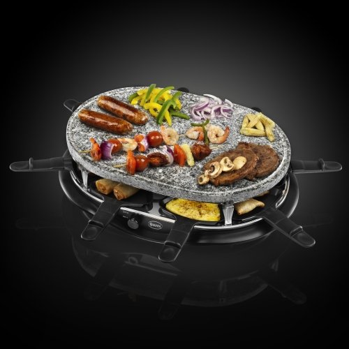 Swan Stone Raclette Set