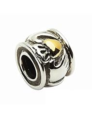 Taras Diary Round Claddagh Heart Bead Charm
