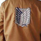 Voguebridal Attack on Titan Advancing Giants LongJacket&Cloak Costume,Men,L