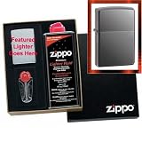 Zippo 'Black Ice' Lighter Gift Set