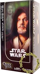 Sideshow Order of the Jedi Collectibles Star Wars Deluxe 12 Inch Action Figure QuiGon Jinn