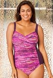 Beach Belle® African Sunrise Sweetheart Shirred Maillot - Plus Size Swimsuit Plus Size Swimsuit