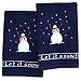 Let It Snow Winter Snowman Hand Towel - Set of 2