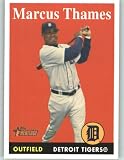 2007 Topps Heritage #112 Marcus Thames SP - Detroit Tigers (Short Print) (Baseball Cards)