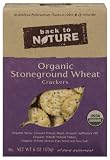 Back To Nature Organic Stone Ground Wheat Crackers, 6-Ounce Boxes (Pack of 6)