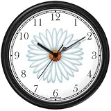 Product details for Lady Bug on Daisy Flower - Ladybug - JP Animal Wall Clock by WatchBuddy Timepieces (Hunter Green Frame)