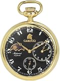 Carucci Taschenuhr Handaufzug CA6101GD-BK