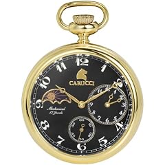 Carucci Taschenuhr Handaufzug CA6101GD-BK