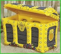inflate PIRATE toy TREASURE chest INFLATABLE cooler
