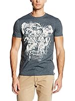 MARVEL Camiseta Manga Corta Band Of Heros (Gris Oscuro)