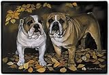 BULLDOG DOORMAT Art by Pollyanna Pickering