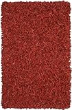 Red Leather Shag 8'x10' Rug with Free Shipping!