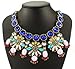 Fit&wit Rhinestones Bohemia National Style Statement Fashion Necklace Multi-color
