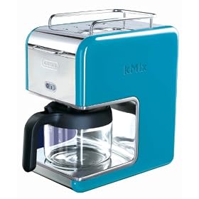 DeLonghi Kmix 5-Cup Drip Coffee Maker, BlueDeLonghi Kmix Drip Coffee Maker