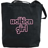 Canvas Tote Bag Black  Chick Girls Haitian  Haiti Country