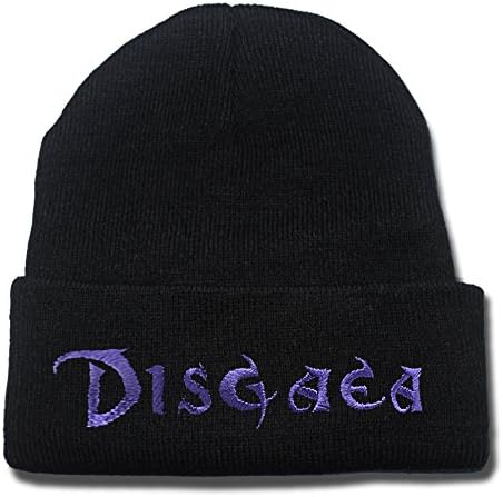 HAISHEN Disgaea Logo Beanie Fashion Unisex Embroidery Beanies Skullies Knitted Hats Skull Caps
