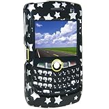 Amzer Snap On Case for BlackBerry Curve 8350i (Stars on black)