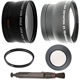 Wide Angle Lens + 2x Telephoto Lens + Multicoated UV Filter + Lenspen + Rub ....