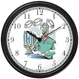 Surgeon Medical Doctor Wall Clock by WatchBuddy Timepieces (Black Frame)