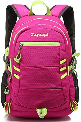 Paydugh Causal Style Lightweight Canvas Laptop Bag/ Shoulder Bag/ School Backpack/ Travel Bag/ Handbag 3035 (Pink A)