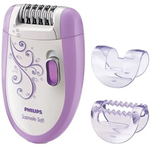 Philips Epilator HP6508 Satinelle Soft Sensitive Lilac and White