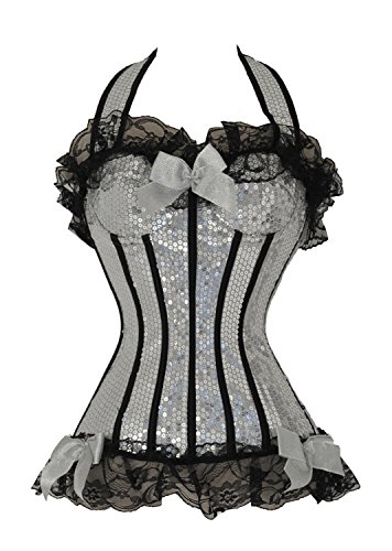 Ivy Shi Women's Green Boned Lace Up Back Corset Top