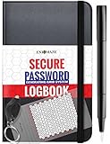 Enigmaze Premium Secure Password Notebook with A-Z Tabs - Create Hack-proof Internet Passwords for Multiple Website Accounts