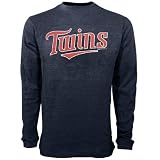 Minnesota Twins Navy Blue Team Logo Long Sleeve Thermal T-shirt