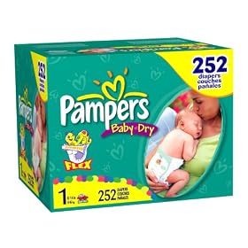 Pampers Baby-Dry Diapers, Economy Plus Pack