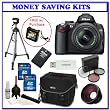 Nikon D5000 12.3 MP DX Digital SLR w/ 18-55mm f/3.5-5.6G VR Lens + .48x Wide Angle Panoramic HD Series Fisheye w/ Macro + Extra Nikon Lithium-Ion Battery + Two (2) 16GB + Digital SLR Gadget Bag + 3PC Filter Kit + Bonus Accessories Kit