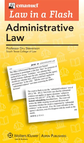 law in a flash cards administrative law