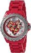 Ed hardy Women's Roxxy RX-RD Red Plastic Analog Quartz Watch with Silver Dial