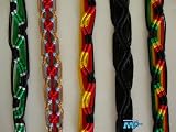 Friendship Bracelet Hand Woven Peru Folk Art Craft Lot of 5 [Very vivid colored threads] Nice mixed set!!!