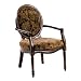 Comfort Pointe 116-01 Madison Victorian Accent Chair, Cherry