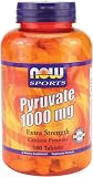 NOW Foods Pyruvate 1000mg, 180 Tablets