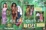 Disney TARZAN AND JANE dolls Vine Swinging Gift set