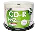 FINE CD-R700MB一回録画用ノーマルホワイトプリンタブル52倍速スピンドルケース50枚入り FCR52X50PW
