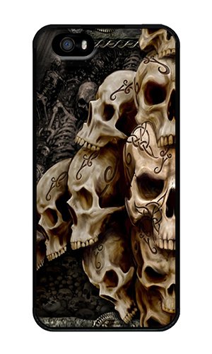 iPhone 5 Case,iPhone 5S Case,VUTTOO® Stylish Skulls Designed Hard Case For Apple iPhone 5/5S - PC Black