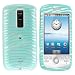 For MyTouch 3G Hard Rubber Case Teal Zebra HTC Magic