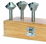 MLCS 8357 1/2-Inch Shank Multi-Sided Glue Joint Router Bit Set, 3-Piece