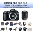 Canon EOS 60D 18 MP CMOS Digital SLR Camera with Canon EF-S 18-135mm Lens + Huge 32GB Lens Accessory Kit Package