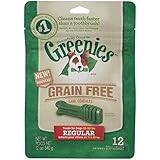 GREENIES Grain Free Dental Chews Regular Treats for Dogs - 12 oz.