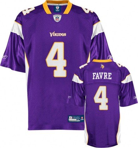 Reebok Minnesota Vikings Brett Favre Boys Replica Jersey Kids 7 Large