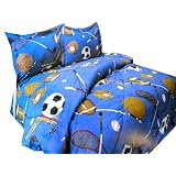 All Star Sports Kids Comforter - Twin Size Bedding Set by Sports Fashion