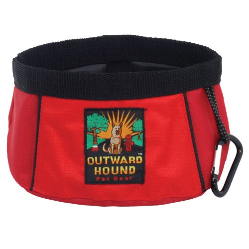 Kyjen Outward Hound 48-Ounce Port-A-Bowl, Red