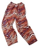 Zubaz Pants: Navy/Orange Zubaz Zebra Pants