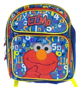 La Rue de sésame Sac à dos Moyen - Elmo le Sac d'Ecole Moyen