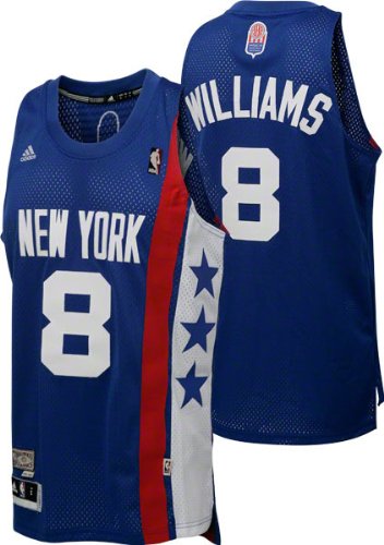 Adidas New York Nets Deron Williams Aba Hardwood Classic Swingman Jersey Extra Large
