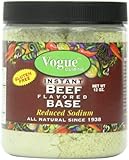 Vogue Cuisine Beef (Vegetarian Beef) Soup & Seasoning Base 12oz - Low/reduced Sodium & Gluten Free