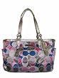 Coach Signature Scarf Print Gallery North South Tote 19819 Multicolor